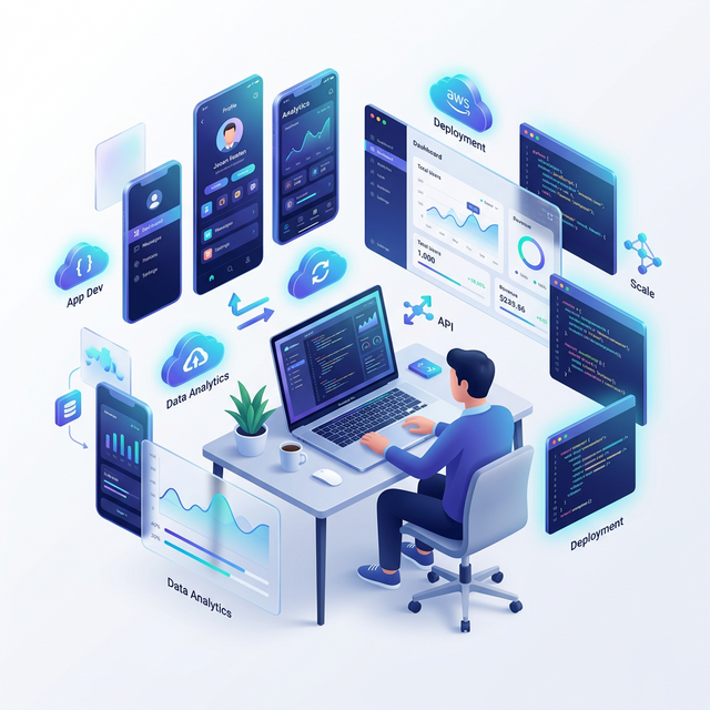 Digital Solutions Illustration